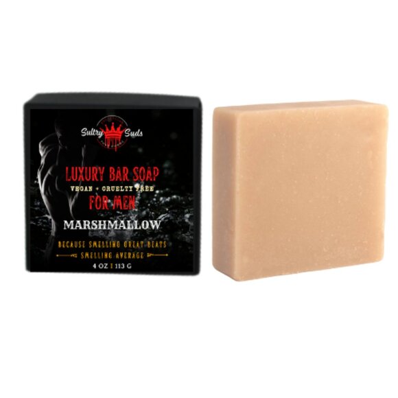 Marshmallow Vegan Soap - Picture 1 of 3